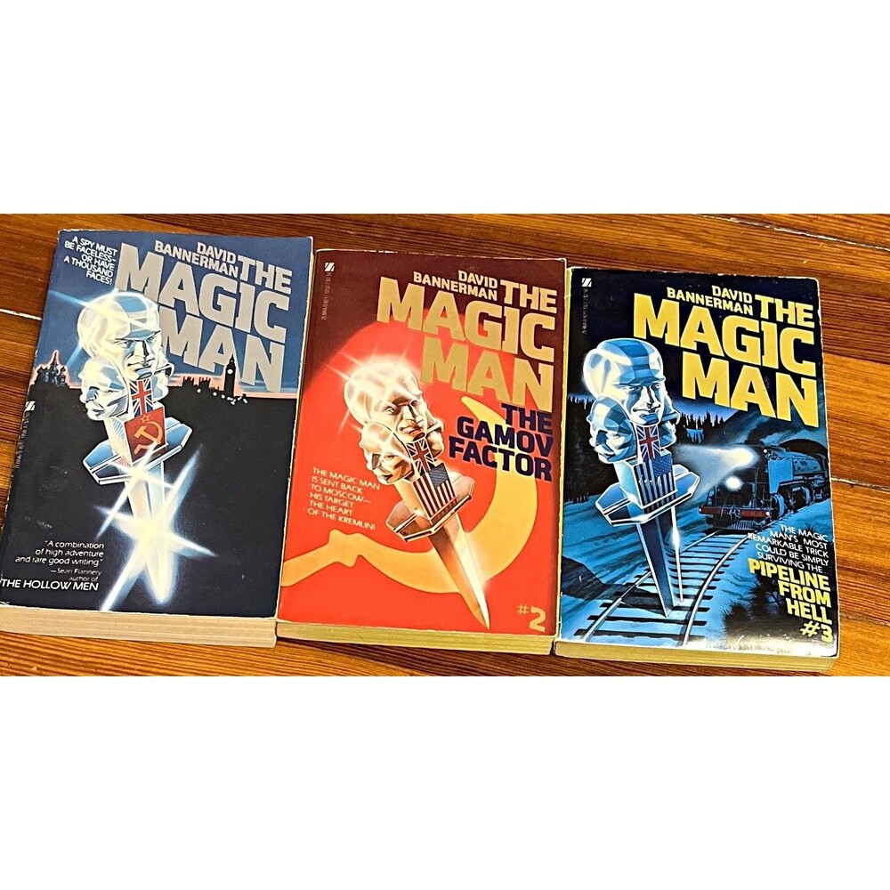 The Magic Man Series by David Bannerman Kensington 1983 1,2,&3 1st, 2nd Printing